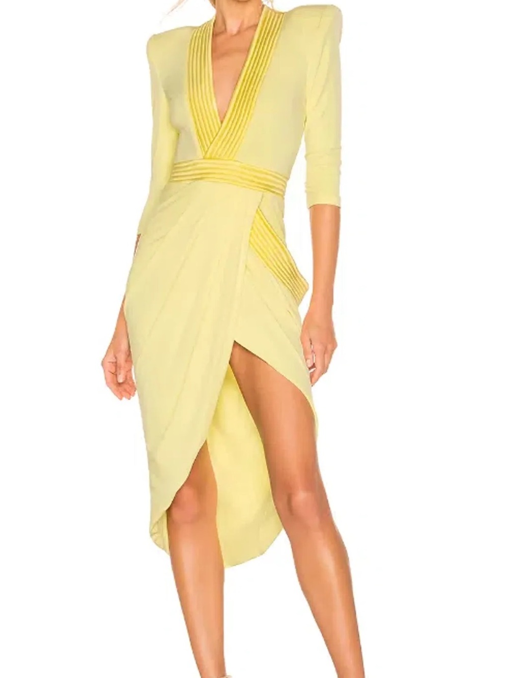 Zhivago Eye of the Horus Dress in Pastel Yellow